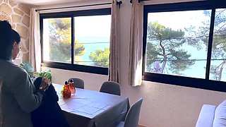 Ania plays the seductress with Vince - Jacquie et Michel TV