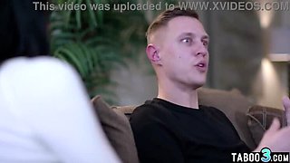 Busty MILF Reagan Foxx sucks stepson's cock in taboo family roleplay
