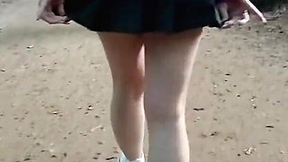 My Thrilling Walk Without Panties Through the Park and Across the Ferry - the Fresh Air on My Naked Skin Was Pure Delight.