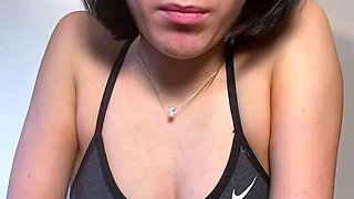 Hottest brunette solo webcam masturbation 2