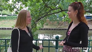 Blind Date Turns Hot - Lesbian Sex with Lindsey & Mia, Big Tits & Wet Climax