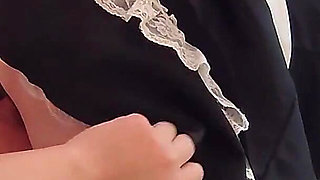 Cute Maid Cosplay. Her Pussy Will Break if She's Thrust up From Below