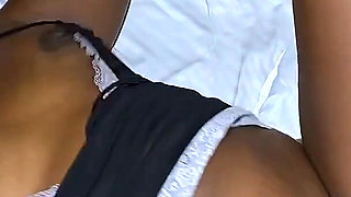 Ebony Pussy Takes Deep Penetration From a Long BBC