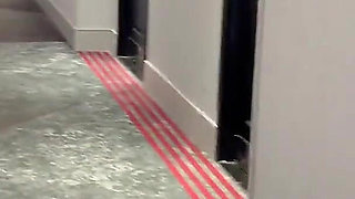 Huge Double Facial on Glasses by Two Guys After Fucking in Hotel Window