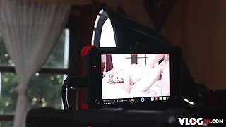Oral smut with slutty Chloe Cherry and Nathan Bronson from VLog XXX