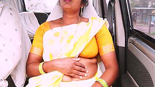 Indian Car Sex. House Maid Try to Fucking with House Owner. Telugu Dirty Talks.