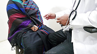 Telugu doctor checking local lady boobs in clinic