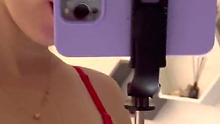 Stretched Ass on a Thick Dildo