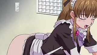 Busty Japanese maid is trained as a sex slave