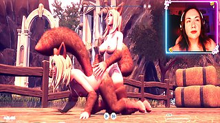 Futa best friend gets internal cumshot while gaming in this funny cartoon scene