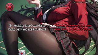 Decide the fate of your orgasm with Yumeko Jabami (Coin Toss JOI)