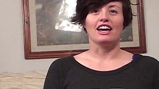 Desperate Amateurs Laine Hot MILF First Time on Film Gets Her Pussy Banged Hard