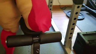 BBW Mexican with big booty working out in the gym latinaxxxheat