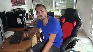 The French twink Kevin ass fucked raw by 2 straight boy curious