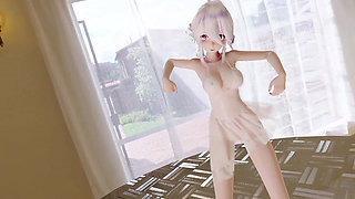 No.9 Sheer White Dress Glasses Seduction