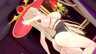 Koikatsu anime porn featuring virtual characters