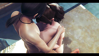 Hentai Uncensored 3D - Girl Sex in Spa - Japanese Asian Manga Anime Film Game Porn