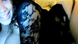Big-Titted Latina Babe on Webcam