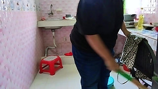 Egyptian Beautiful Friend's Wife Fucked by Husband's Friend in Kitchen When She Cooking & Seduce Him