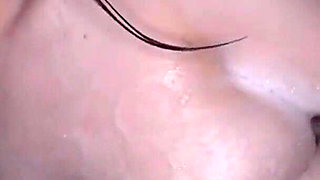 Slick Outdoor Tease with a Pink Tipped F Cup Beauty Soaked in Oil Part.4