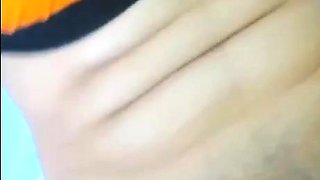 Pink hair teen masturbating on washing machine Pink hair mas