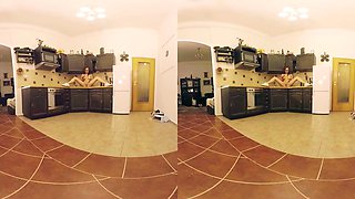 Danielle Bella Cums in the Kitchen