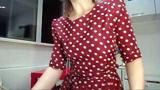 Curly Blonde Teen Records Solo Dildo Masturbation More at