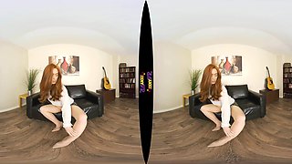 Iconic - Incredible Pale Redhead Strips Solo - Sexlikereal