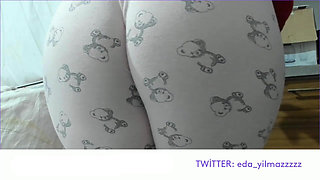 I Masturbated in Pajamas- Doggy in Pajamas- Big Ass- Turkish MILF Porn- Turkish Disclosure- Disclosure