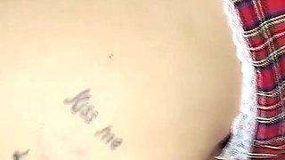 Innocent College Girl Turns Into a Horny Rubber Gloves Slut