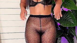 Transparent Pantyhose Try Ono