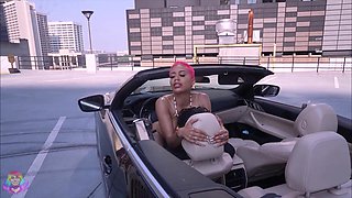 Ebony Bombshell Seduces with Wild Game Tease