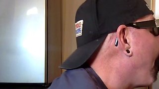 Cockhungry mature deepthroating dick