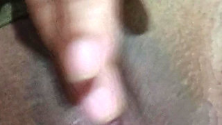 Girl caught in bed masturbating