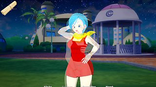 Exploring a dating sim with some hot anime waifus - harem vibes