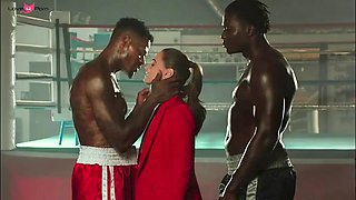 Threeway Frenzy: Tori Black Gets Oily And Dominated By Two Big Dicks