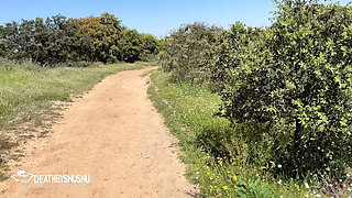 Cable Car Ride in Madrid Country House with Busty Babe Ends in Blowjob