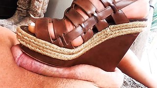 Shoejob with Louboutin Sandals! (did I Ruin Your Orgasm??)