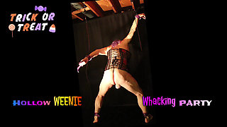 Self-Flogging - Halloween Purple Freak - Bondage and Costume Fun