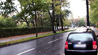 Cockhungry MILF pussypounded in the car