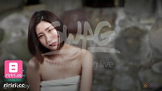 Model - Really Hot Asian Chick Fucking Her Fan at The Hot Spring! Must See!