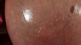 Saggy Tits Massage with Sperm Rain on My Mega Tits