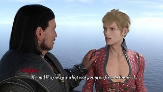 Clyde discovers a gimp girl on the ship during a wild voyage