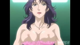 Japanese Stepmom Uncensored: My Busty Aunt Wakes Me for a Lingerie Blowjob - Hentai Anime