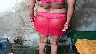 Indian Desi Muslim Stepmom Fucked Doggystyle by Young Amateur Stepson, Full Hindi Audio POV Porn