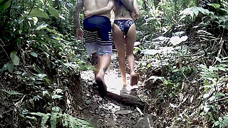 My Girlfriend Sucking Stranger Guy on Camping!