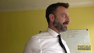 Hardfucked little subslut Cherry English hammered by master