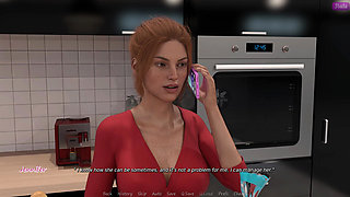 My Stepbrother's Wife #58 - Jennifer was looking at John 's cock while he picked up the towel - Demo
