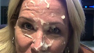 Great ass blonde blowjob and fucking POV