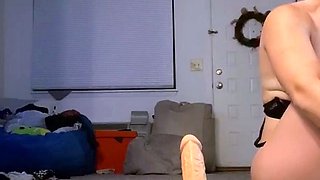 Big boobs milf masturbates with her dildo